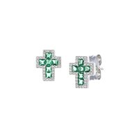 Orecchini Amen Donna Croci in Argento Zircone ECRREBBVZ - ECRREBBVZ